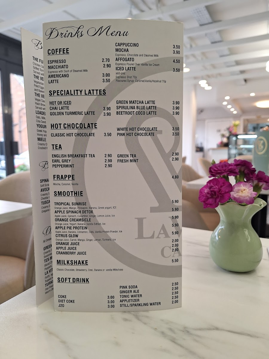 La Vita Cafe & Restaurant - King's Heath Photo Menu 2