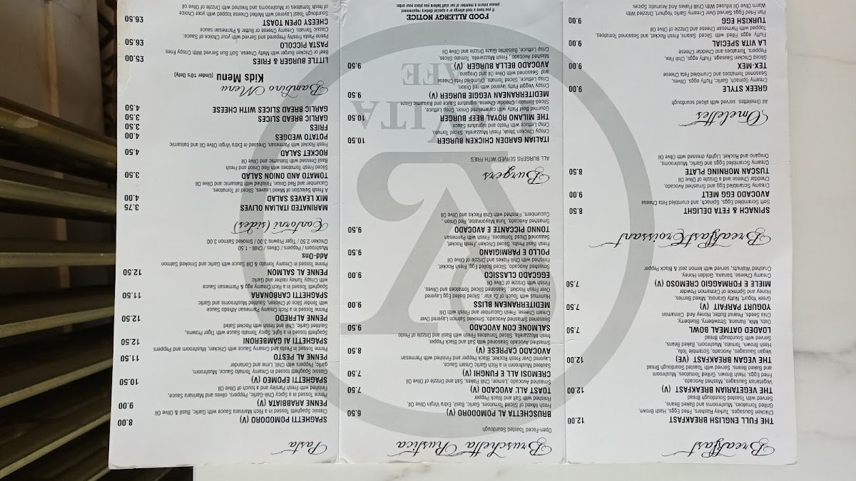 La Vita Cafe & Restaurant - King's Heath Photo Menu 3