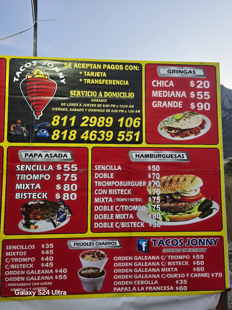 Tacos Jonny Photo Menu 1