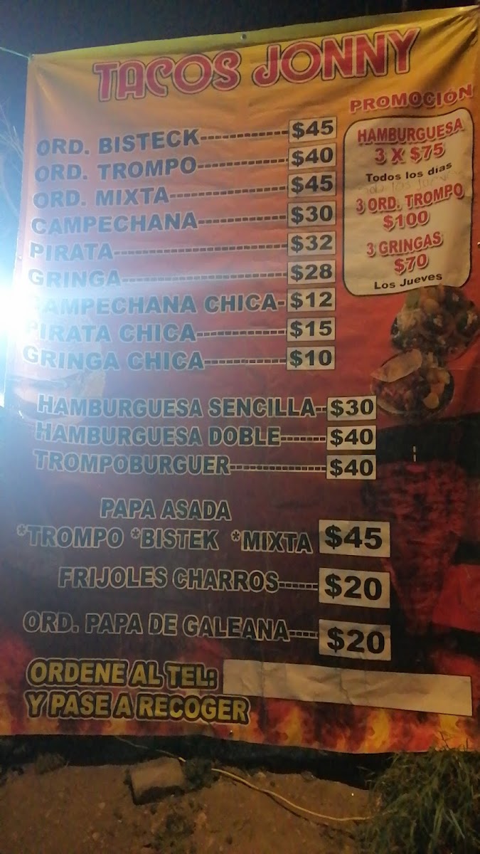 Tacos Jonny Photo Menu 7