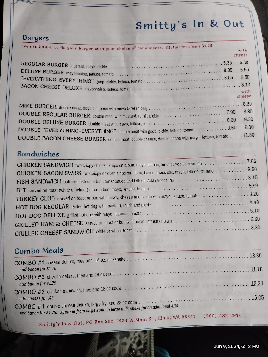 Smittys In & Out Photo Menu 5