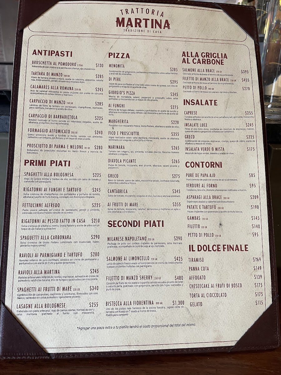 Trattoria Martina Photo Menu 2