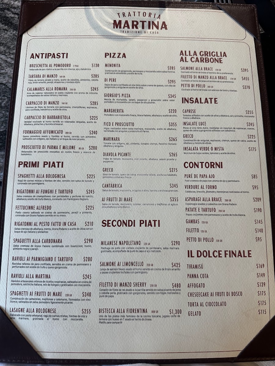 Trattoria Martina Photo Menu 3