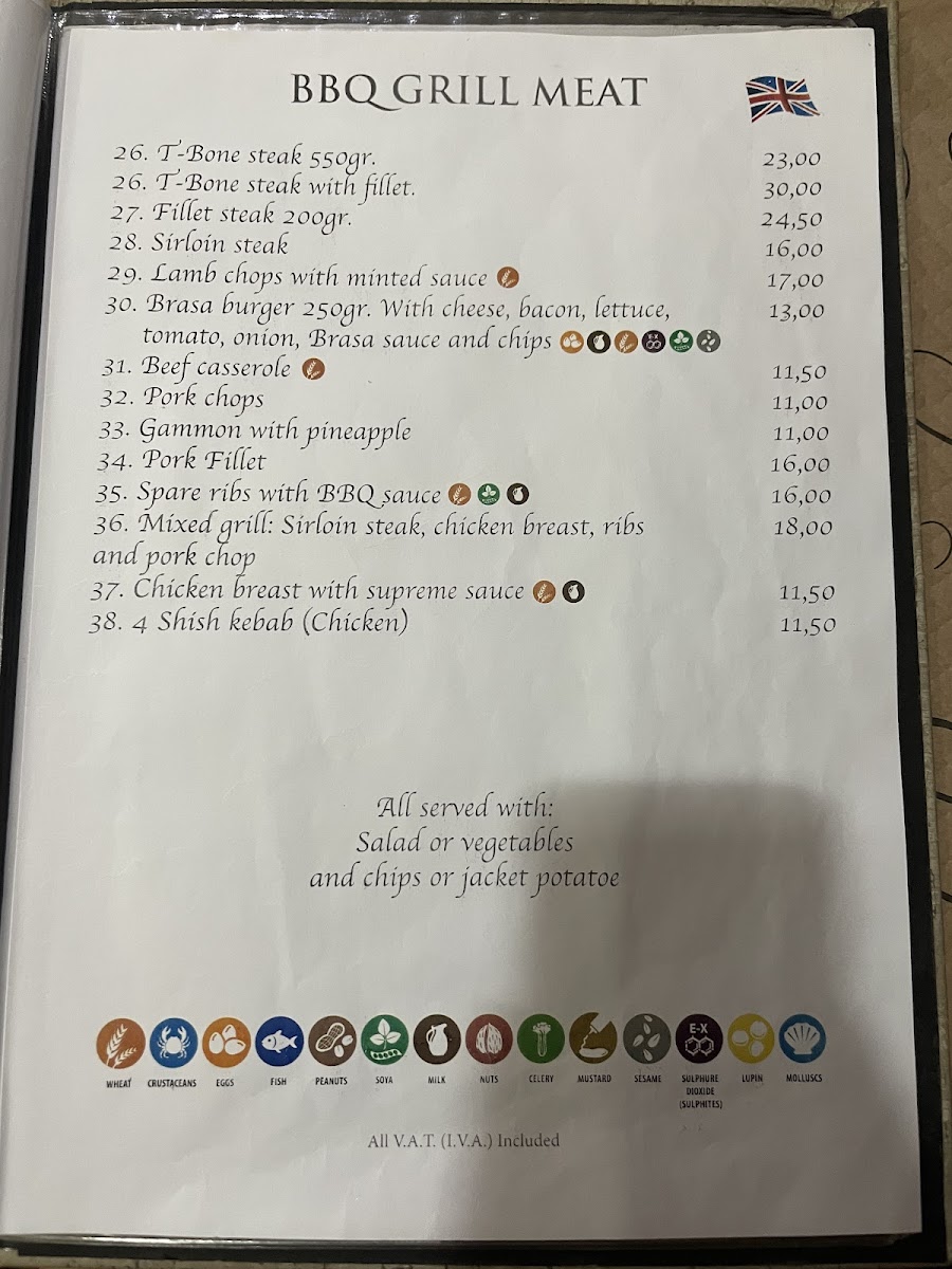 Steak House La Brasa Photo Menu 1