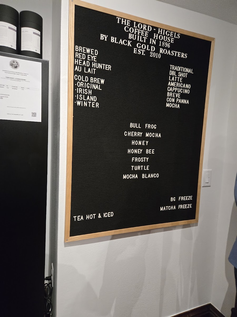 Lord-Higel's Coffee House Photo Menu 8