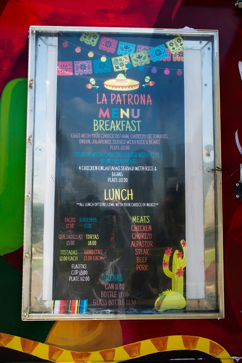 La Patrona Food Truck Photo Menu 2