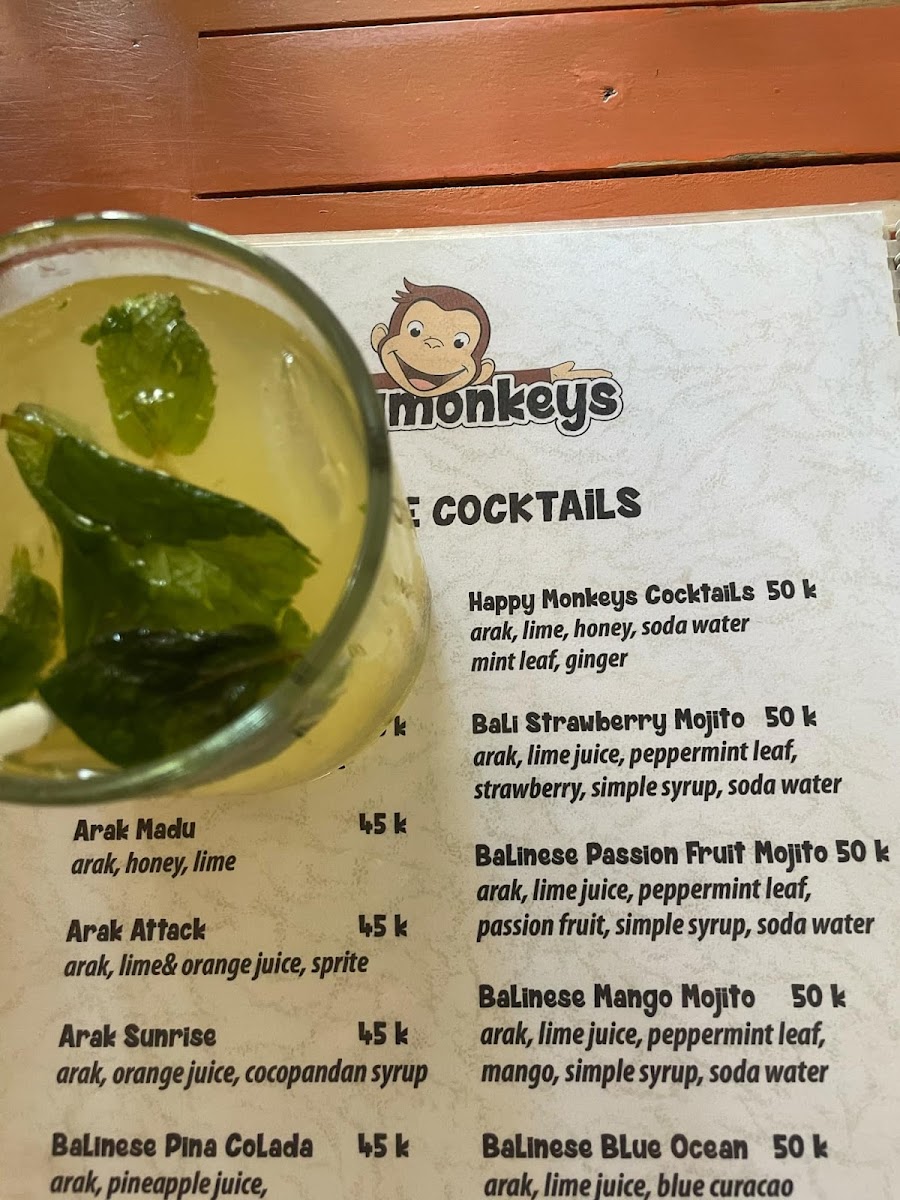 Warung Happy Monkeys Photo Menu 10