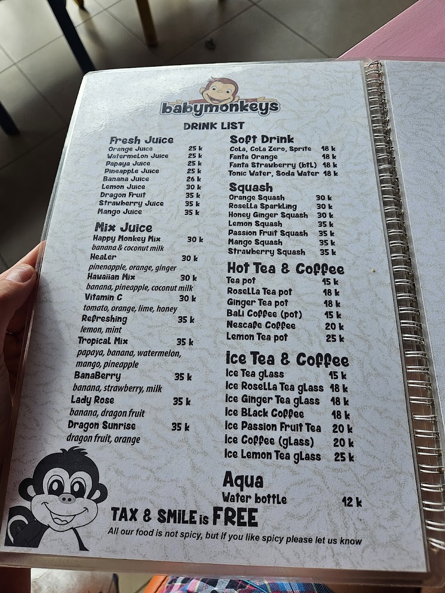 Warung Happy Monkeys Photo Menu 9