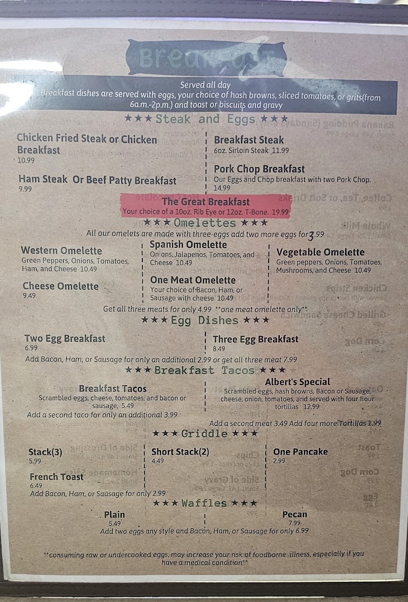 The Beef House American Food Photo Menu 3