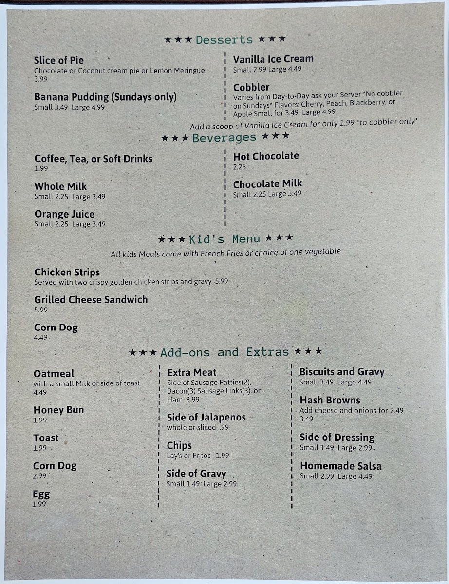 The Beef House American Food Photo Menu 5