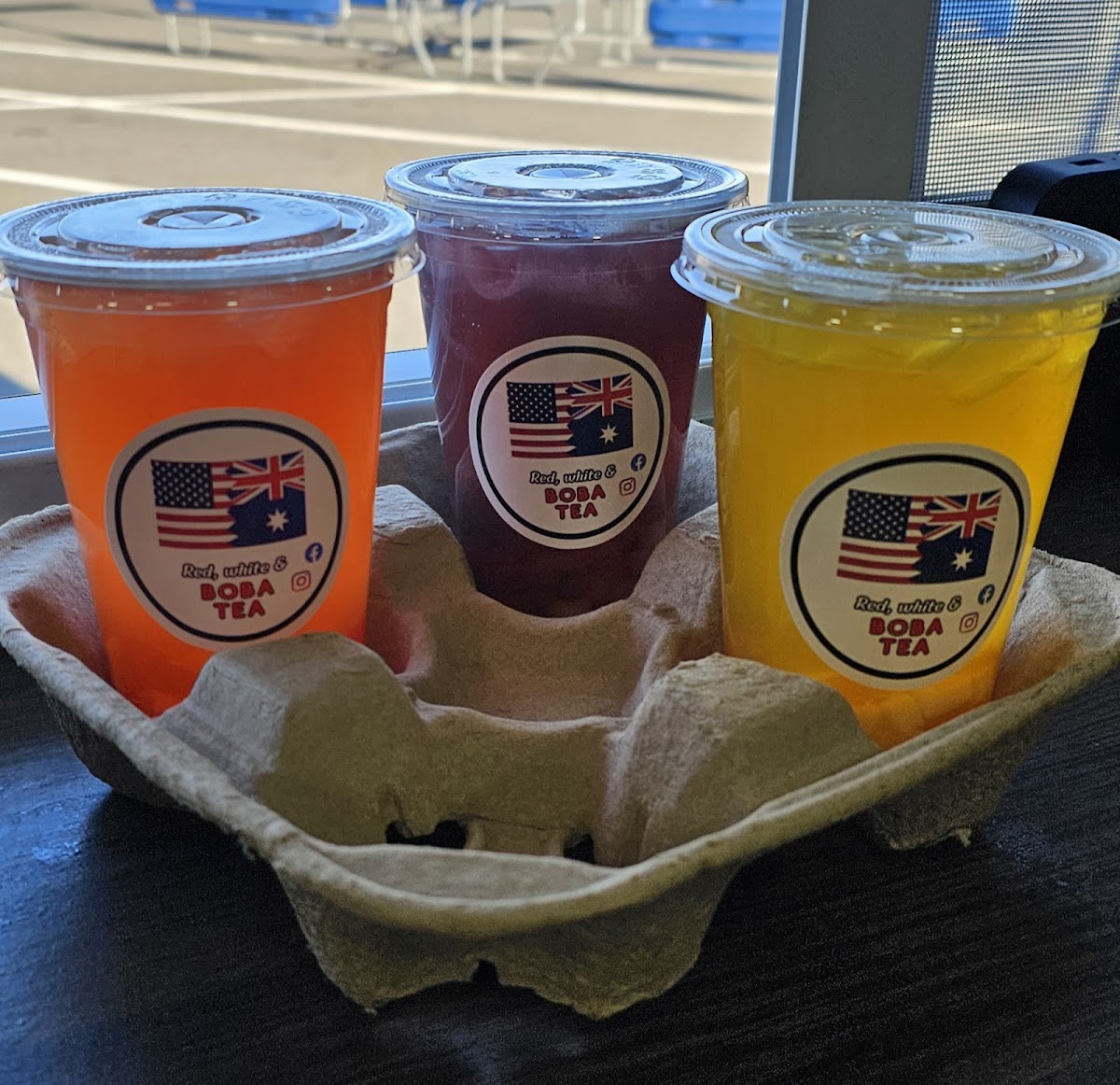 Red, White and Boba Tea Photo 5