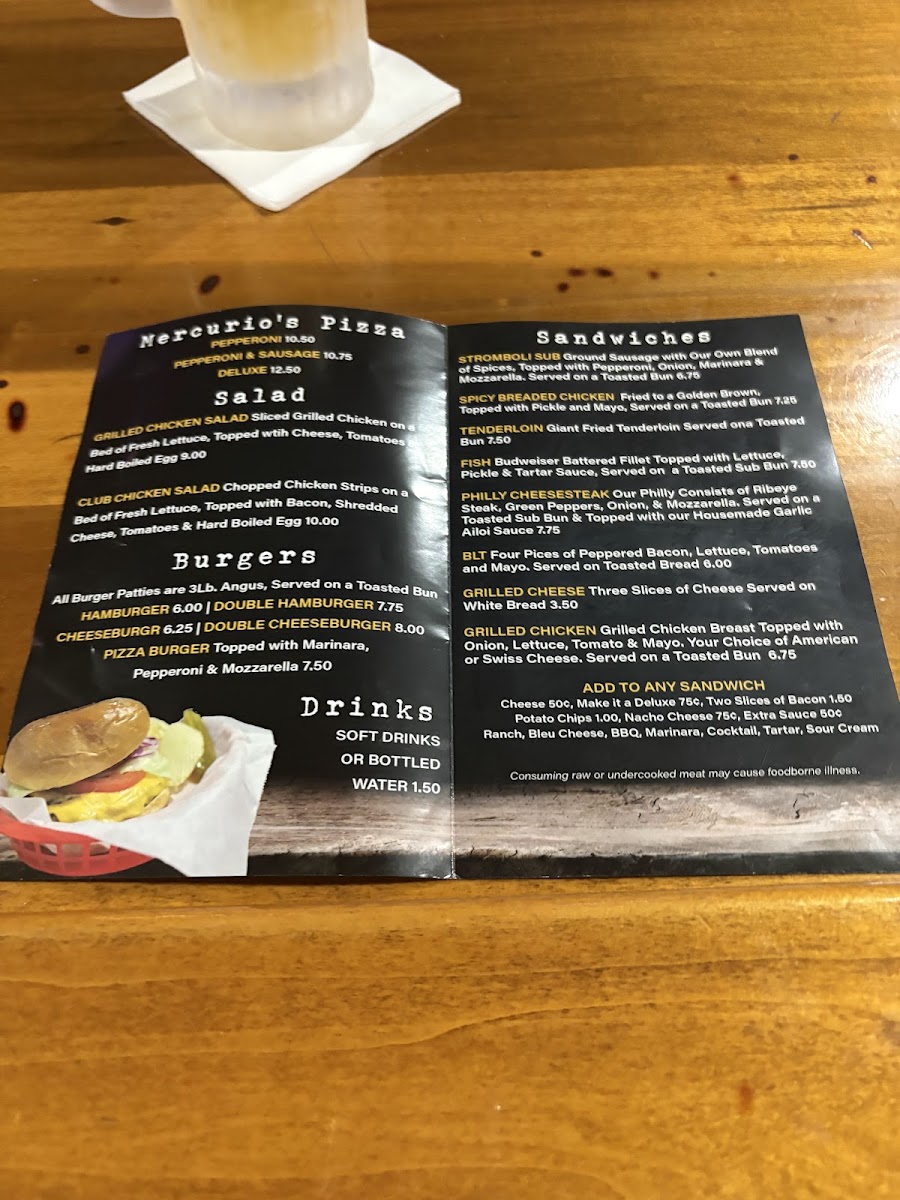 The Sheridan Pub Photo Menu 1