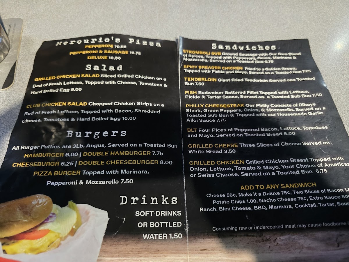 The Sheridan Pub Photo Menu 2