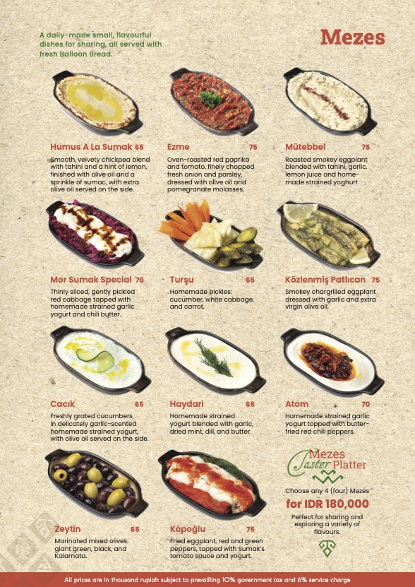 Sumak Turkish Cuisine Photo Menu 8