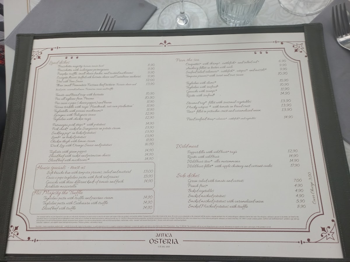 Antica Osteria Photo Menu 2
