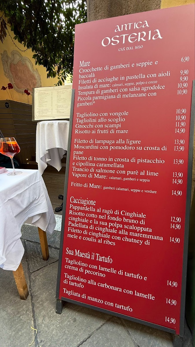 Antica Osteria Photo Menu 4