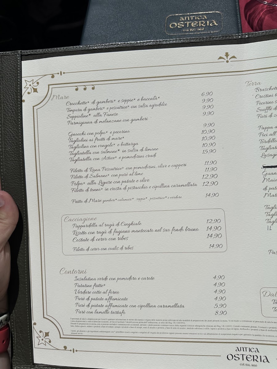 Antica Osteria Photo Menu 7