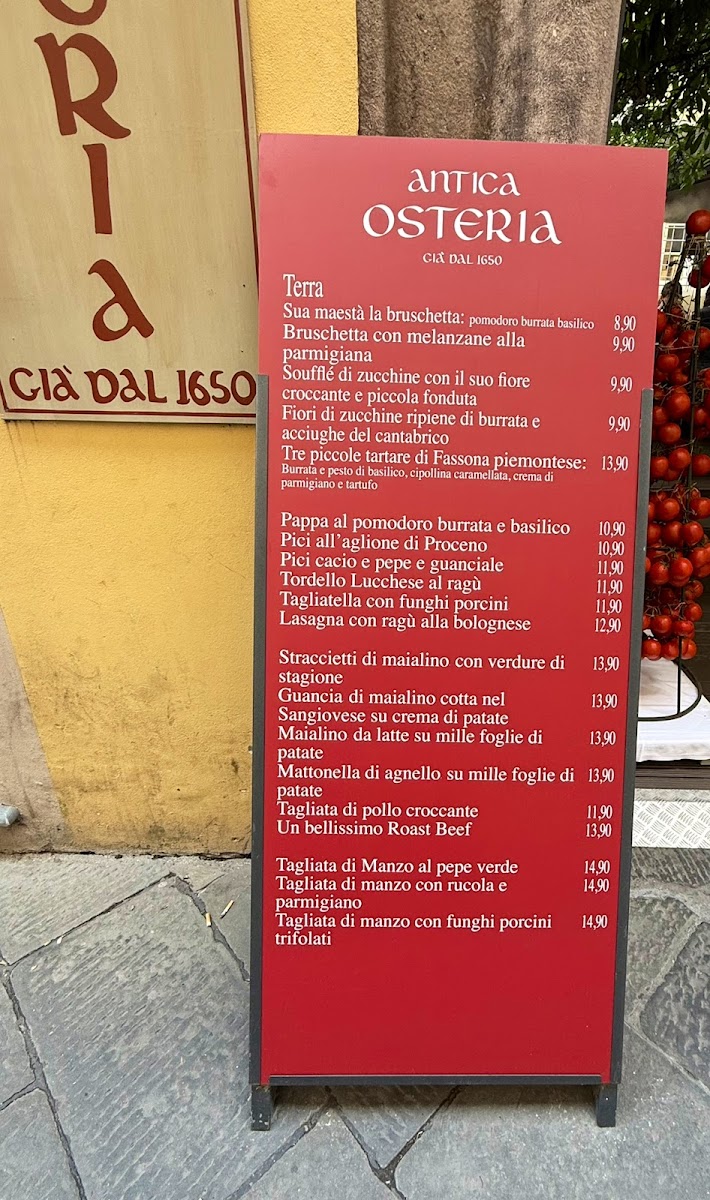 Antica Osteria Photo Menu 8