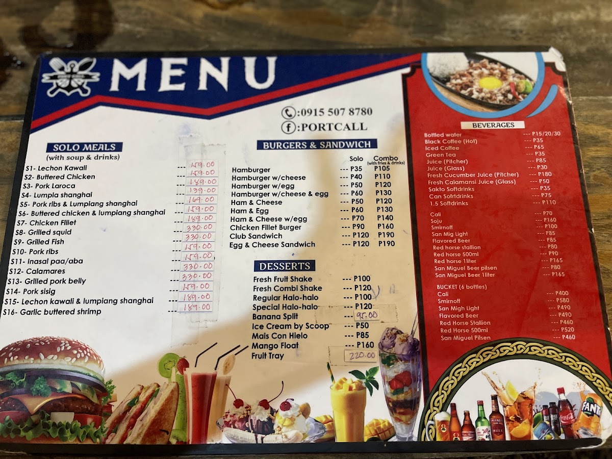 Port Call Resto Photo Menu 2