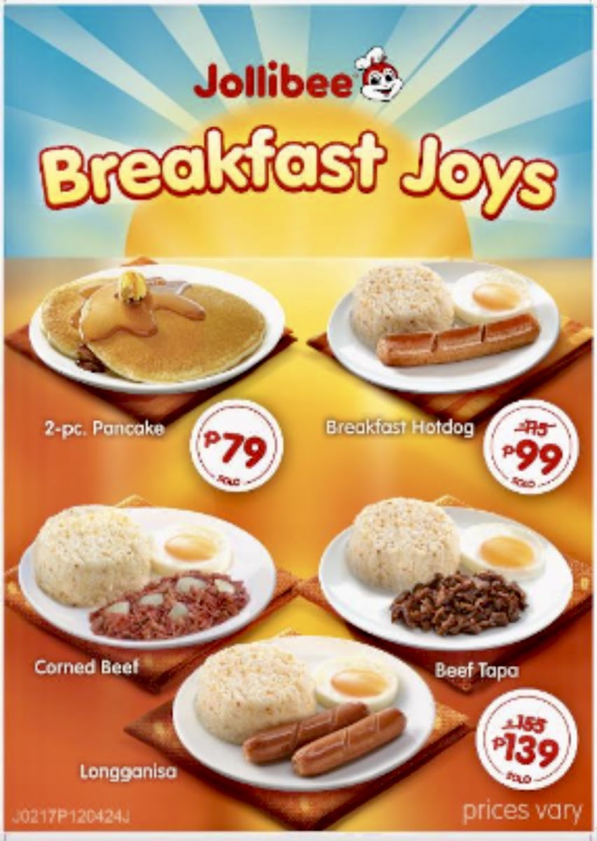 Jollibee Calasiao Junction Photo Menu 1