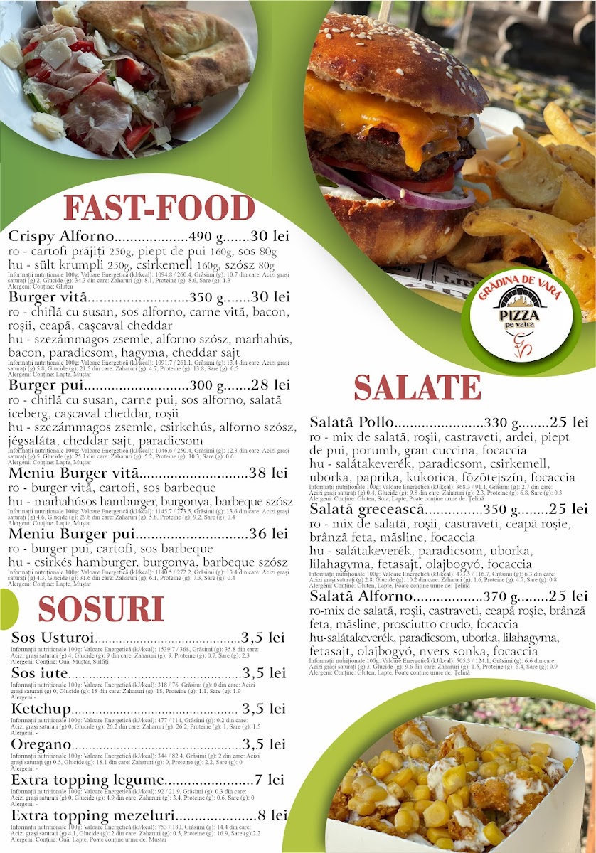 La Vié - Grădina de Vară Photo Menu 2