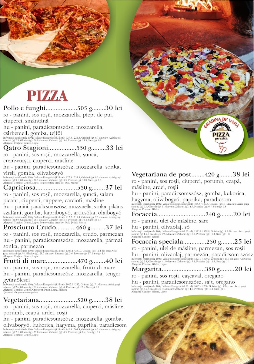 La Vié - Grădina de Vară Photo Menu 3