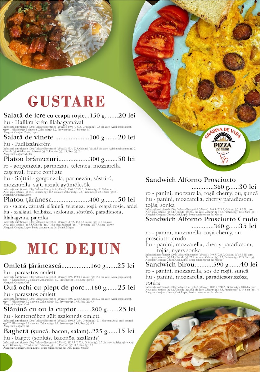 La Vié - Grădina de Vară Photo Menu 7
