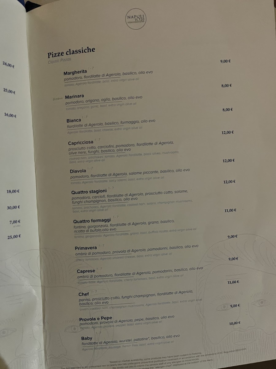 Napoli 1820 Pizzeria - Milano Photo Menu 2