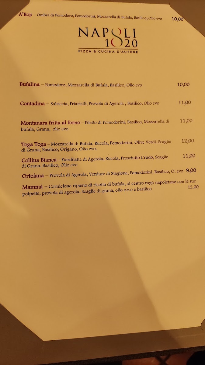 Napoli 1820 Pizzeria - Milano Photo Menu 8