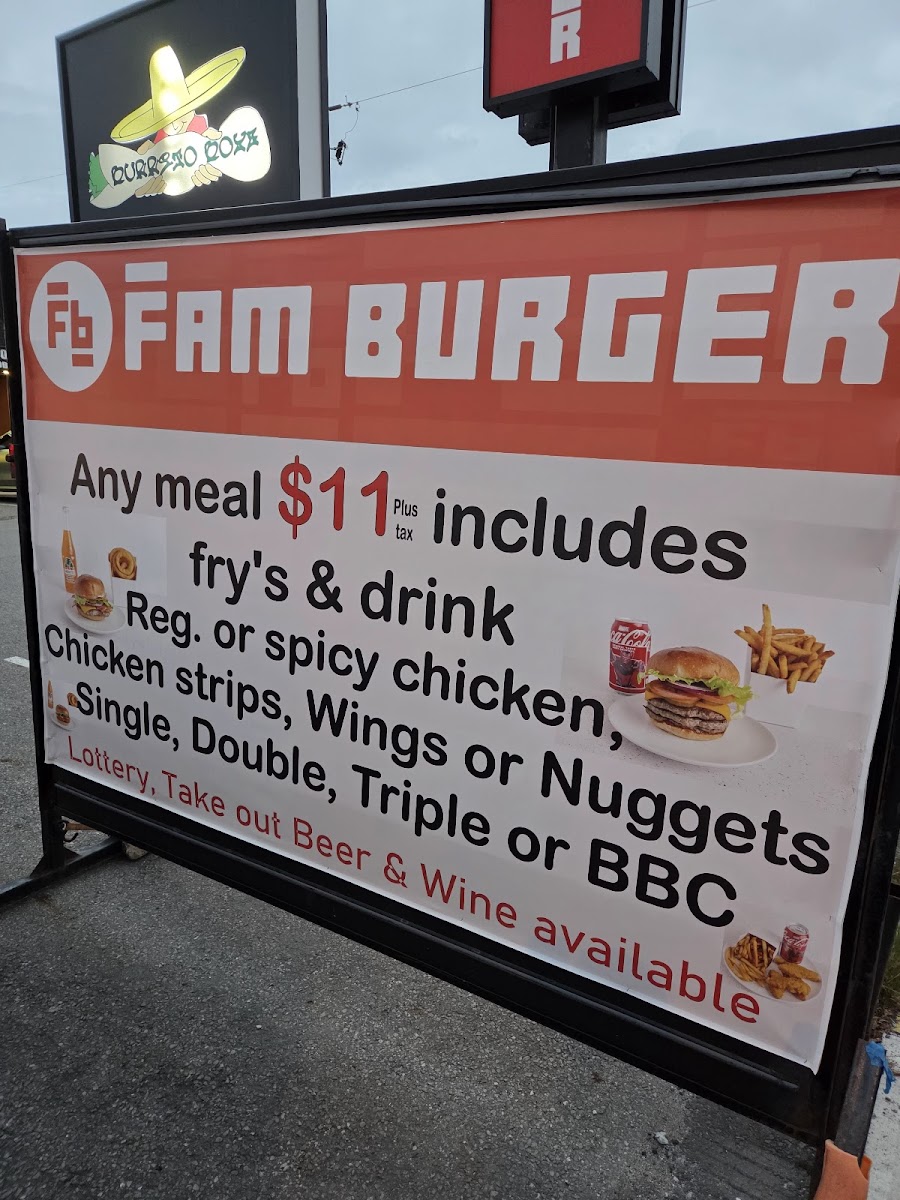 Fam Burger Photo Menu 7