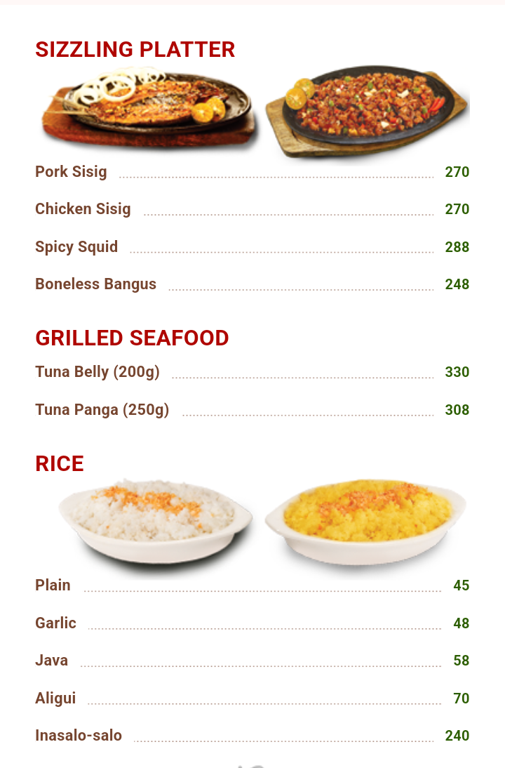 Inasal Chicken Bacolod-SM City San Lazaro Photo Menu 2