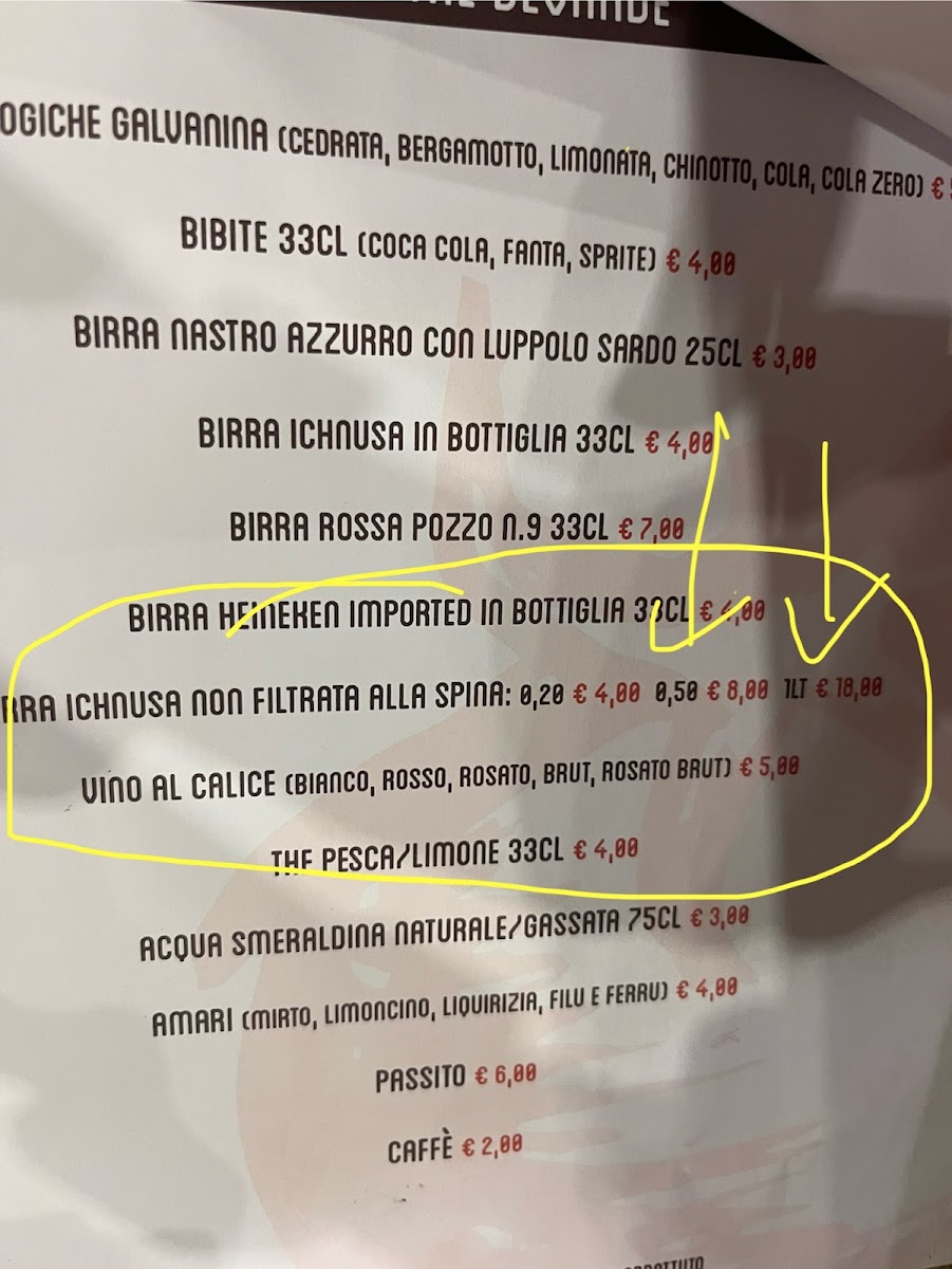 Spano’s Pizza & Bistrot Photo Menu 1