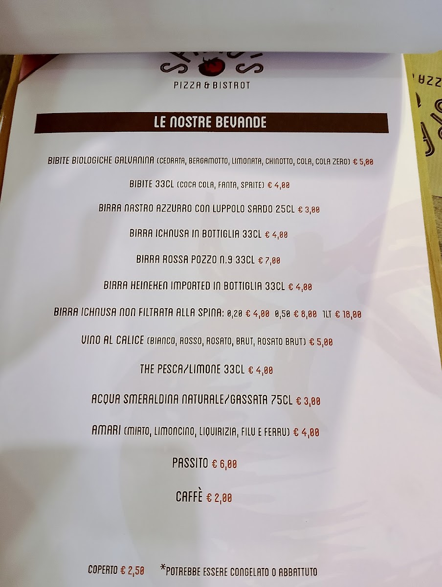 Spano’s Pizza & Bistrot Photo Menu 2