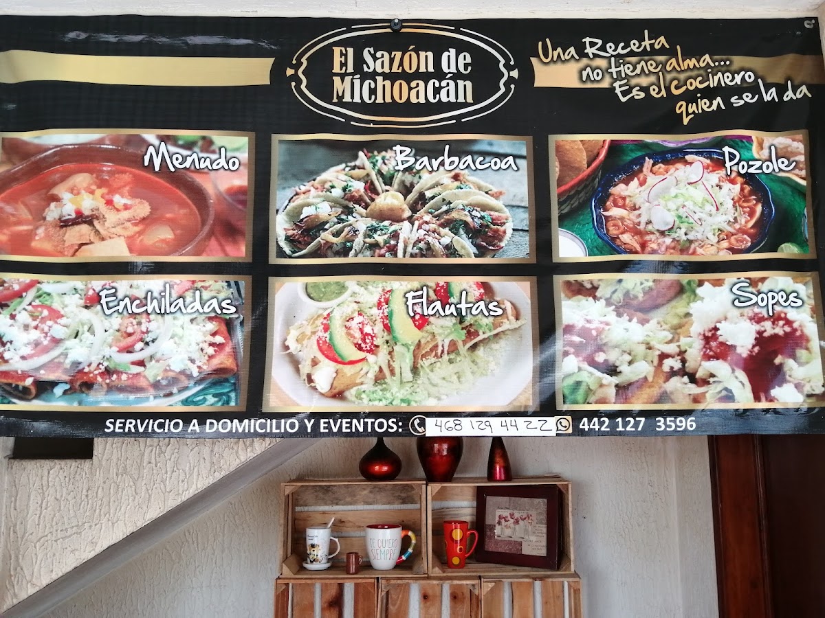 El Sazón de Michoacán Photo Menu 1
