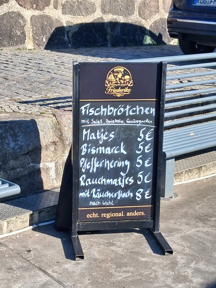 MS Friederike – Der schwimmende Fischimbiss Photo Menu 2