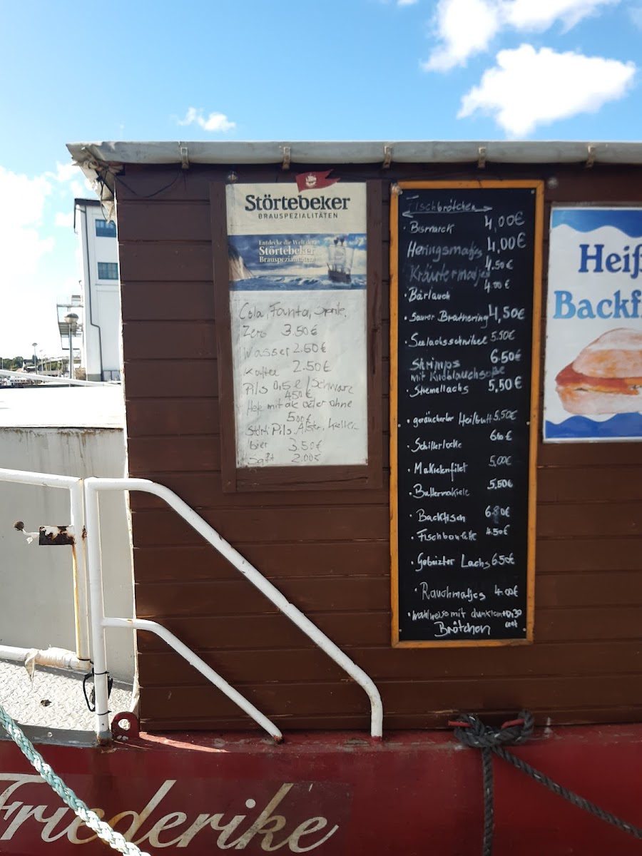 MS Friederike – Der schwimmende Fischimbiss Photo Menu 3