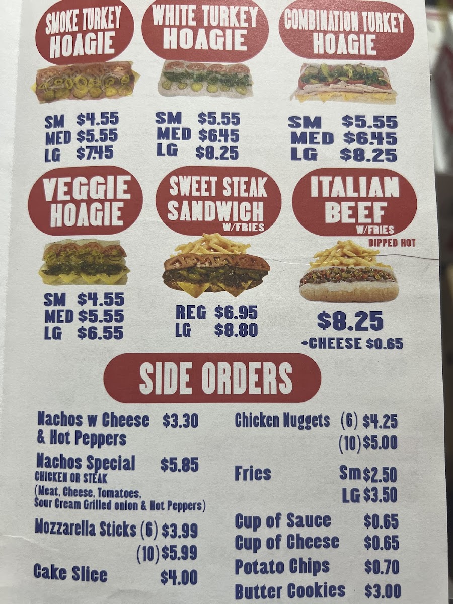 The Hoagie Place 3 Photo Menu 1