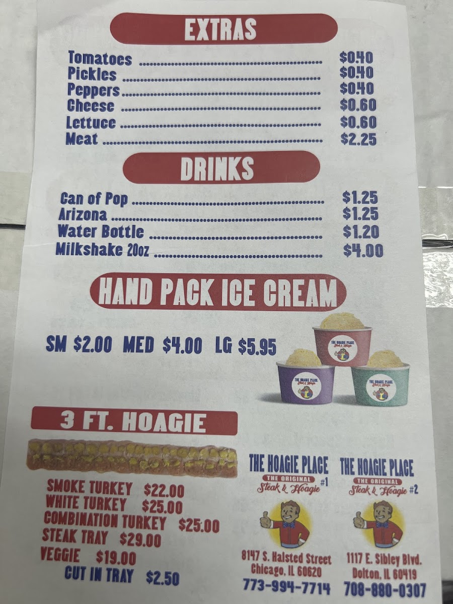 The Hoagie Place 3 Photo Menu 2
