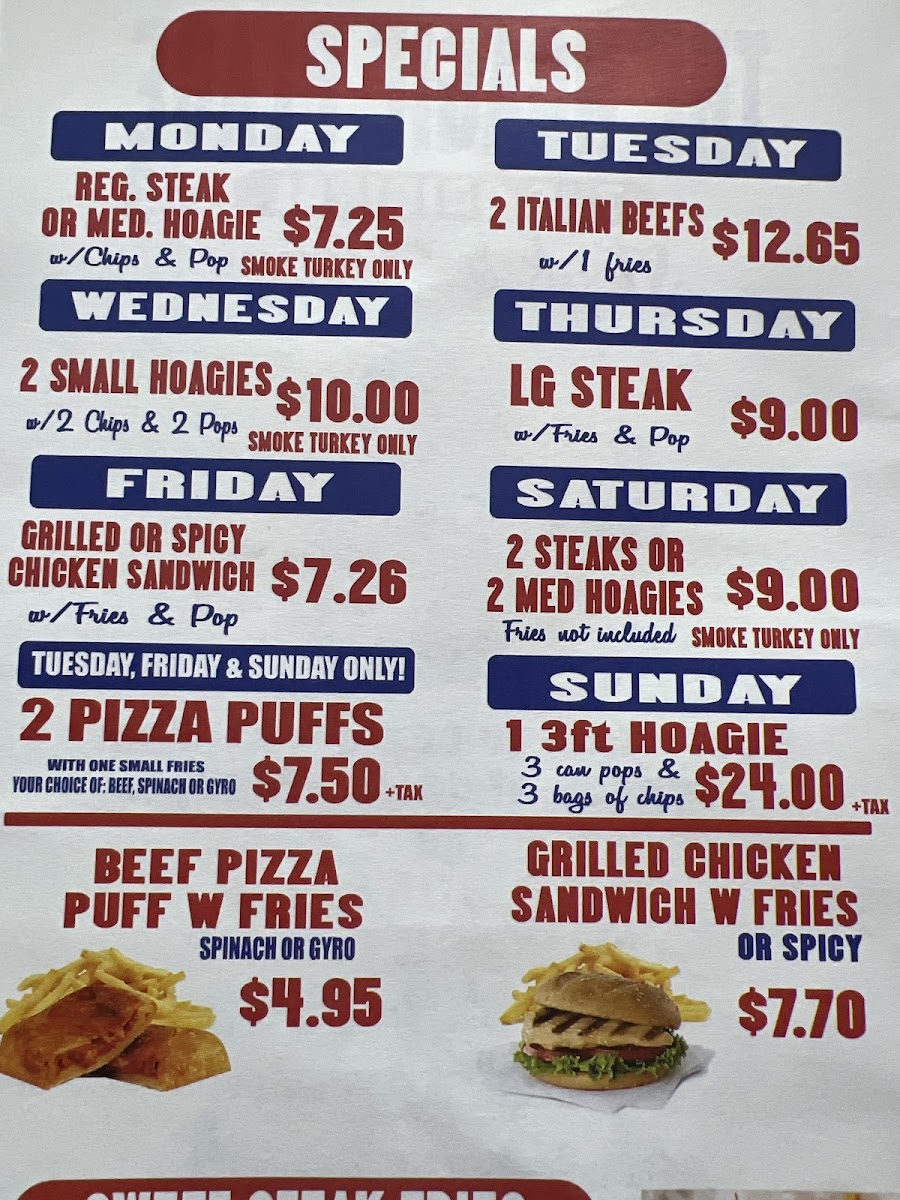 The Hoagie Place 3 Photo Menu 4