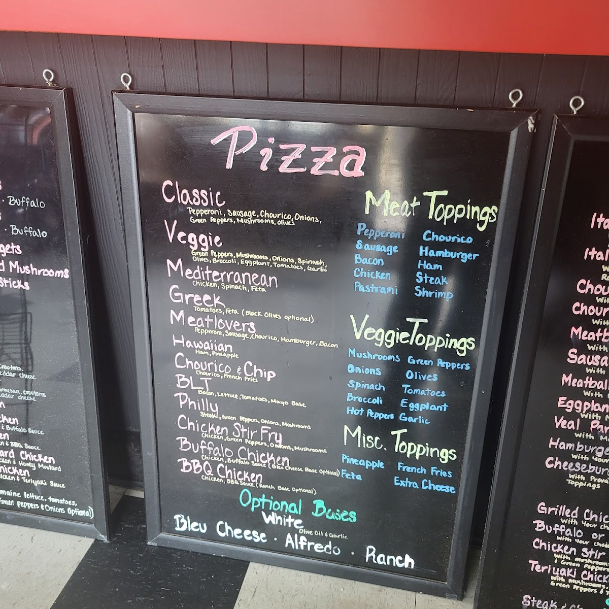 Classic Pizza Photo Menu 3