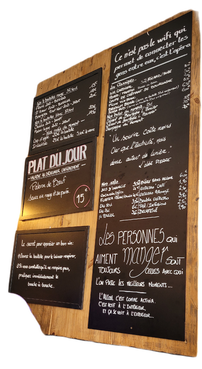 LE BACCHUS Photo Menu 5
