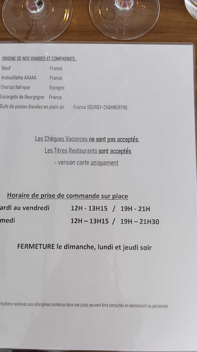 LE BACCHUS Photo Menu 6