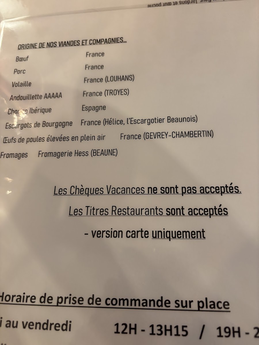 LE BACCHUS Photo Menu 7