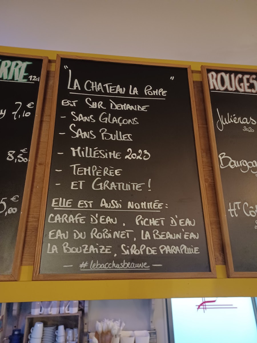 LE BACCHUS Photo Menu 8