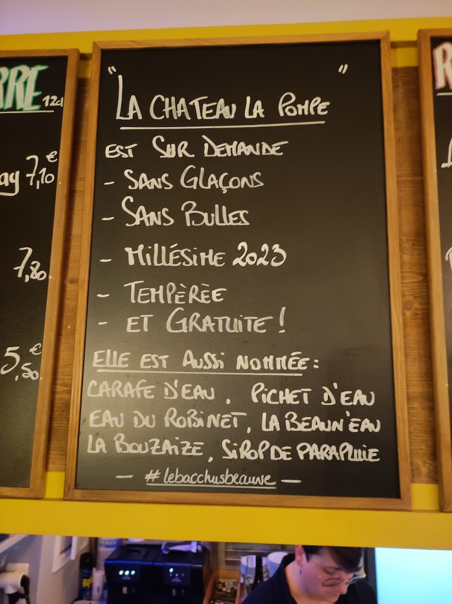 LE BACCHUS Photo Menu 9