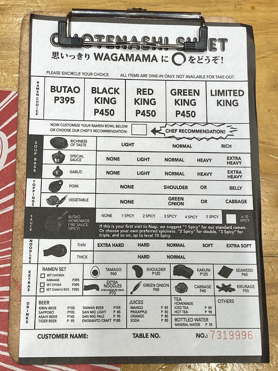 Ramen Nagi - Robinson's Magnolia Photo Menu 9