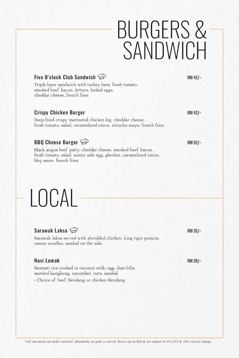 Five O'clock Brasserie Photo Menu 8