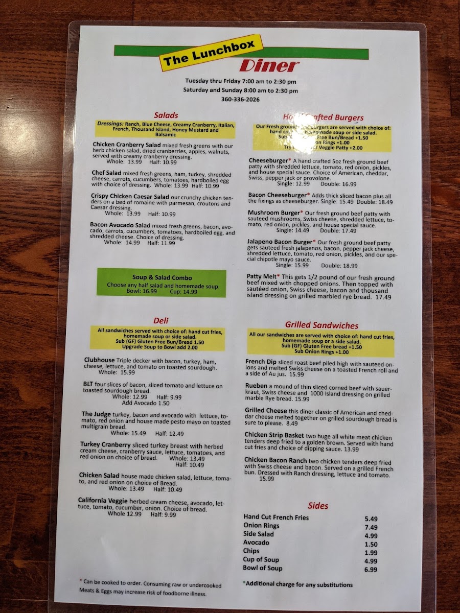 The Lunchbox Diner Photo Menu 10