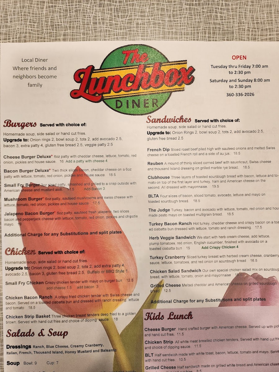 The Lunchbox Diner Photo Menu 4