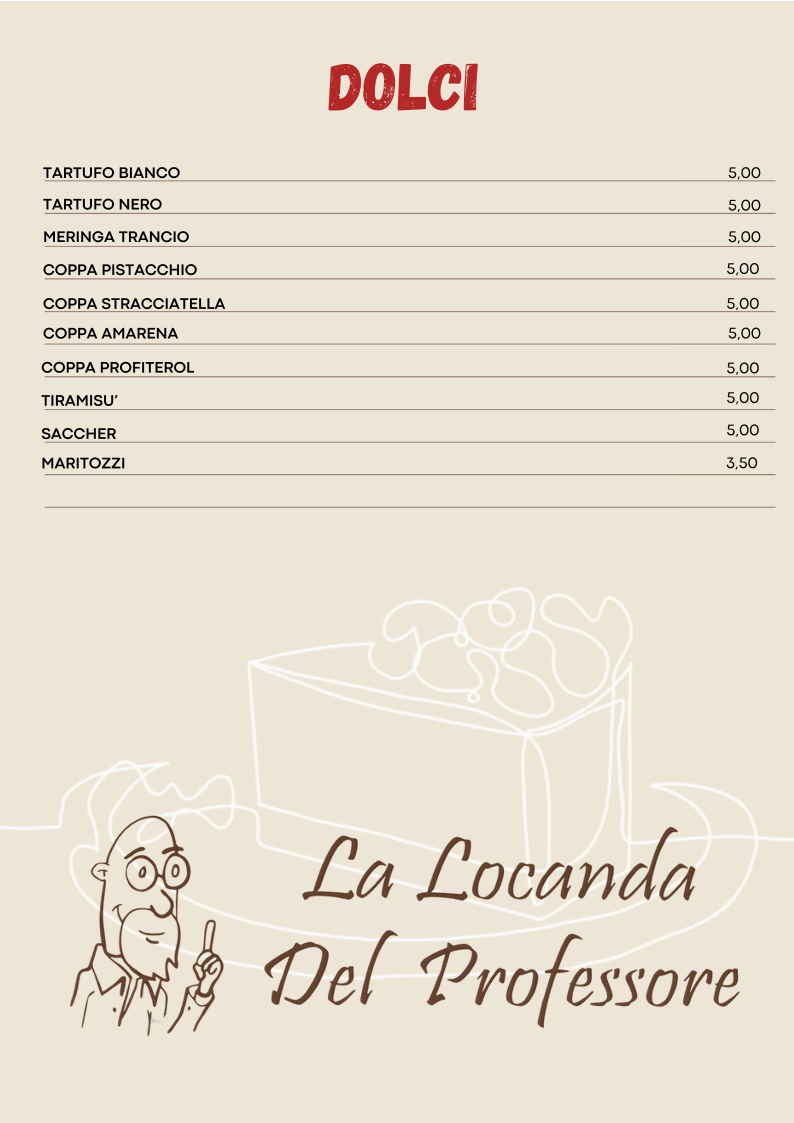 La Locanda del Professore Photo Menu 10